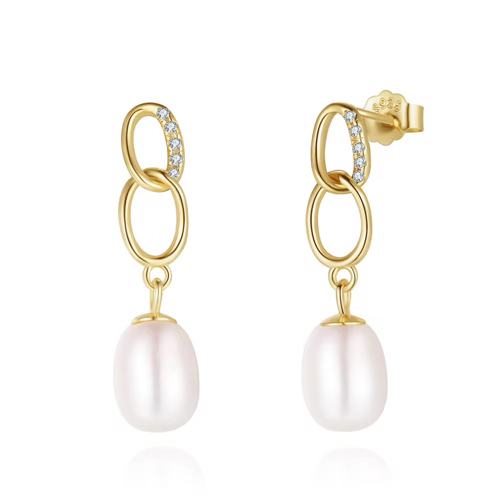 Elise Pearl Drop Earrings