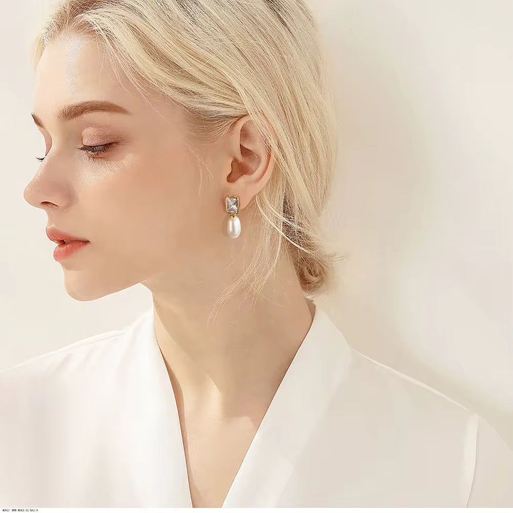 Lumiere Pearl Drop Earrings