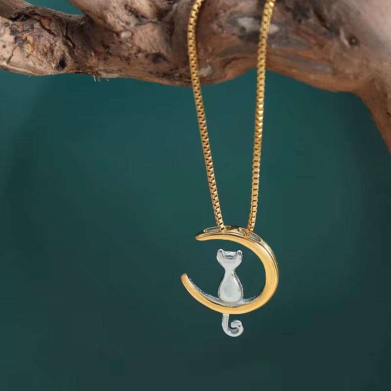 Moonlight Cat Necklace