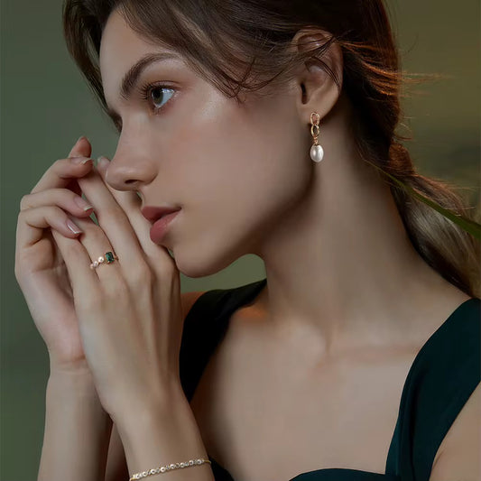 Elise Pearl Drop Earrings