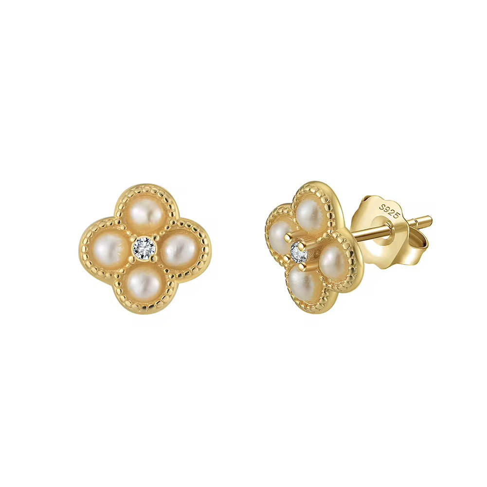 Venezia Clover Stud Earrings