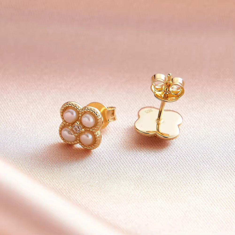 Venezia Clover Stud Earrings