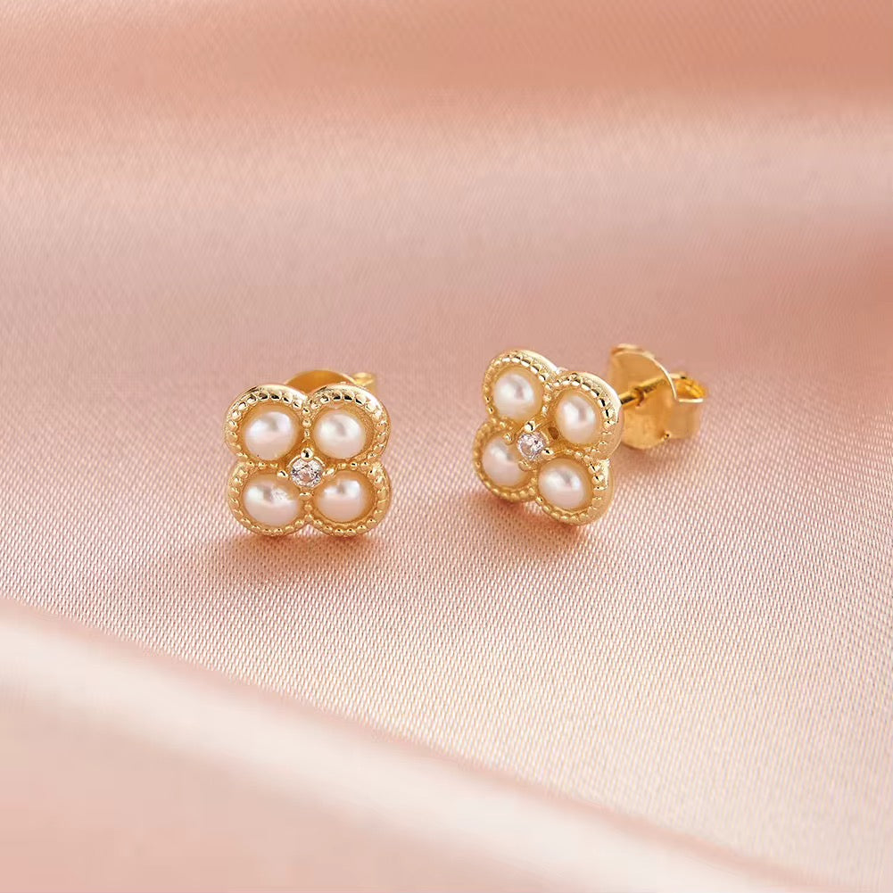 Venezia Clover Stud Earrings