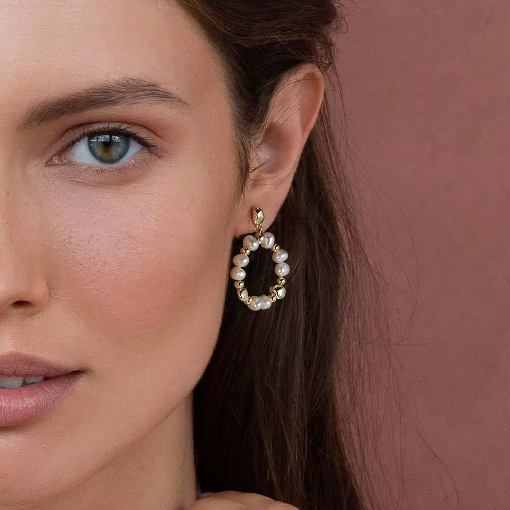 Bianca Pearl Hoops