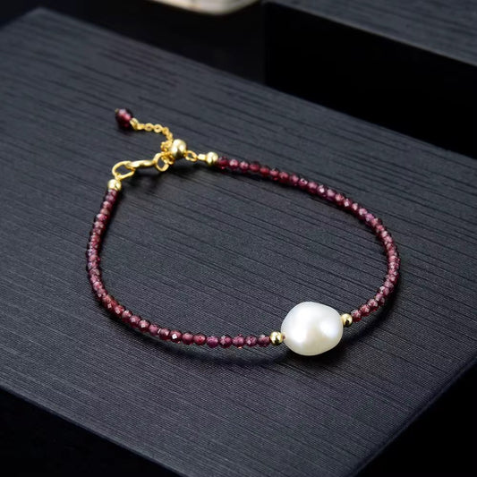 Alma Garnet Bracelet