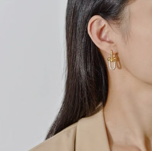Livia U Link Chain Earrings